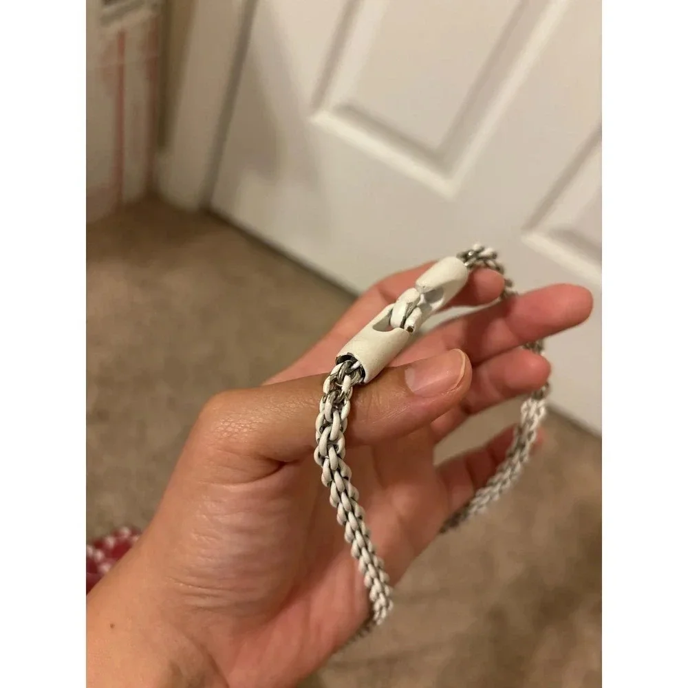 Valentino Rockstud Spike Red White Quilted Handle Shoulder chain Bag.